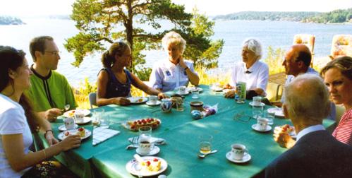 Edward with the Graham family
